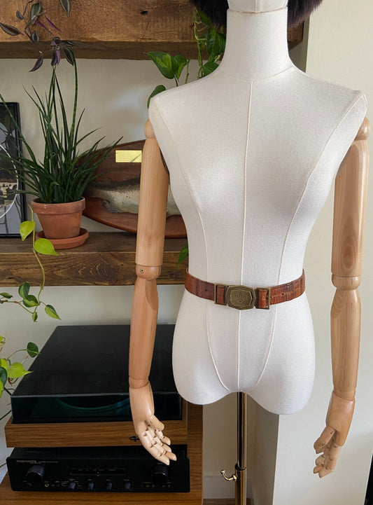 Vintage Italian Guides And Scouts Leather Belt