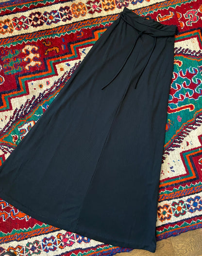 Vintage 1970s Black Dorothy Perkins Maxi Skirt