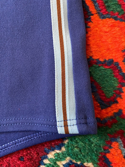 Vintage 1970s Blue Seam Detail Swim Shorts