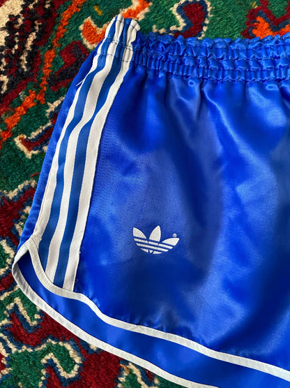 Vintage 1980s Blue Adidas Sprinter Shorts