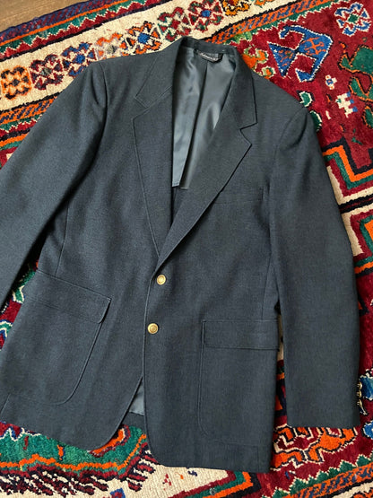 Vintage 1970s Grey Sports Blazer Jacket