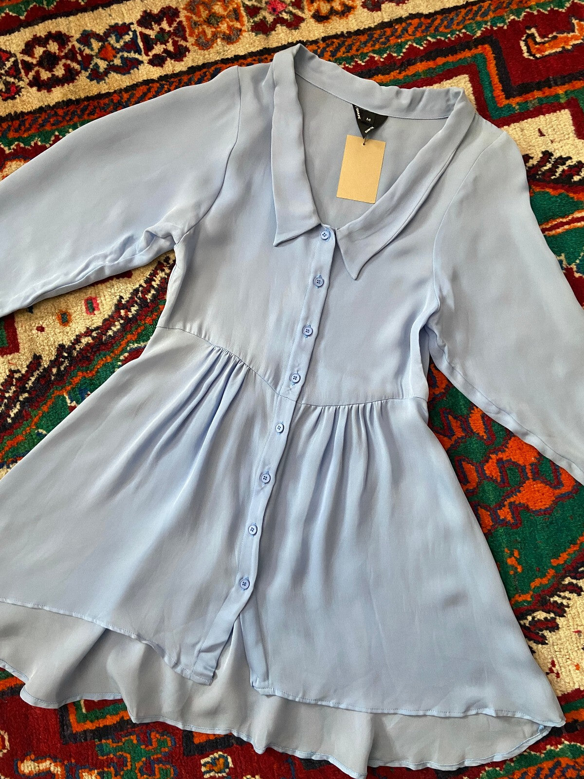 Shape Shiftr Powder Blue Mini Dress