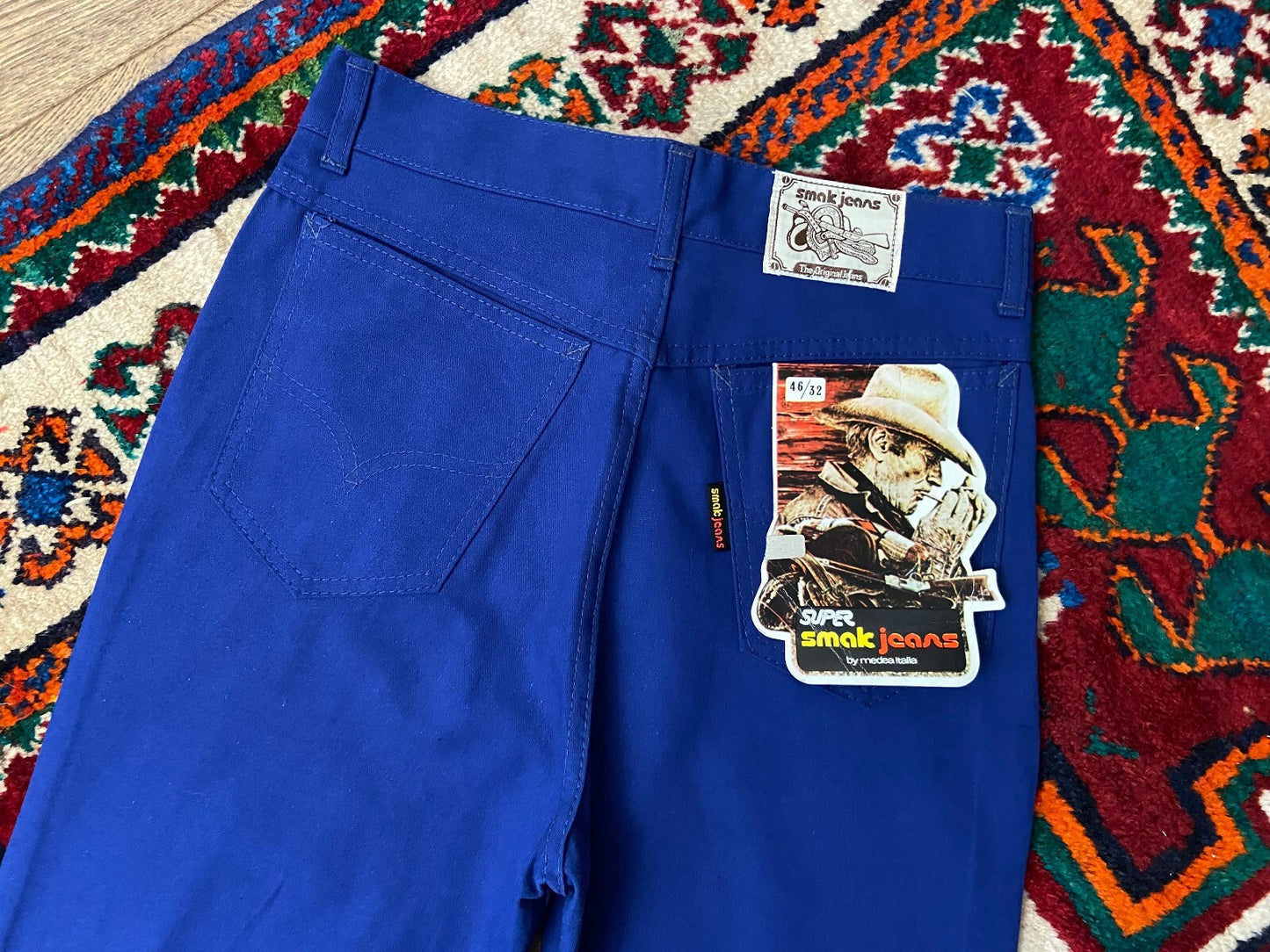 Vintage 1980s Blue Deadstock Smak Jeans W29