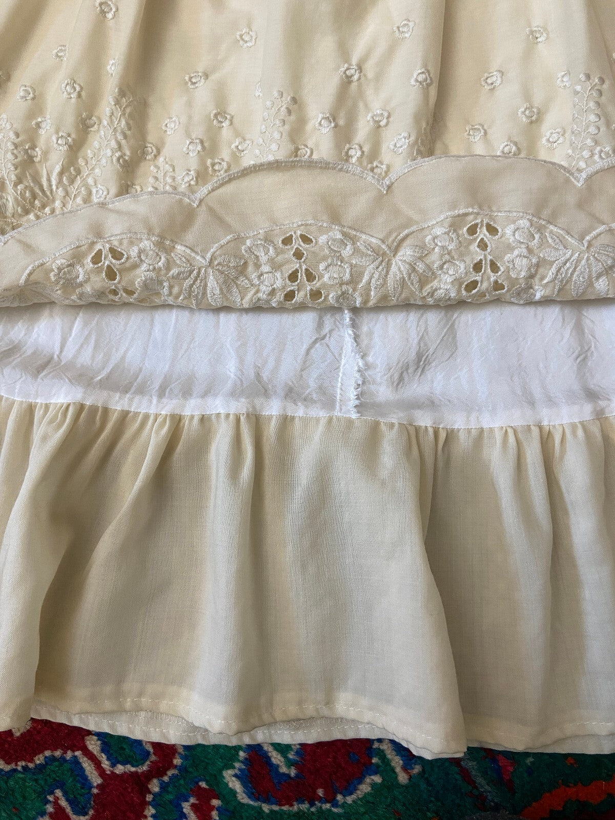 Vintage 1980s Layered Prairie Skirt