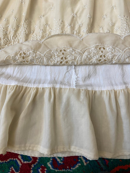 Vintage 1980s Layered Prairie Skirt