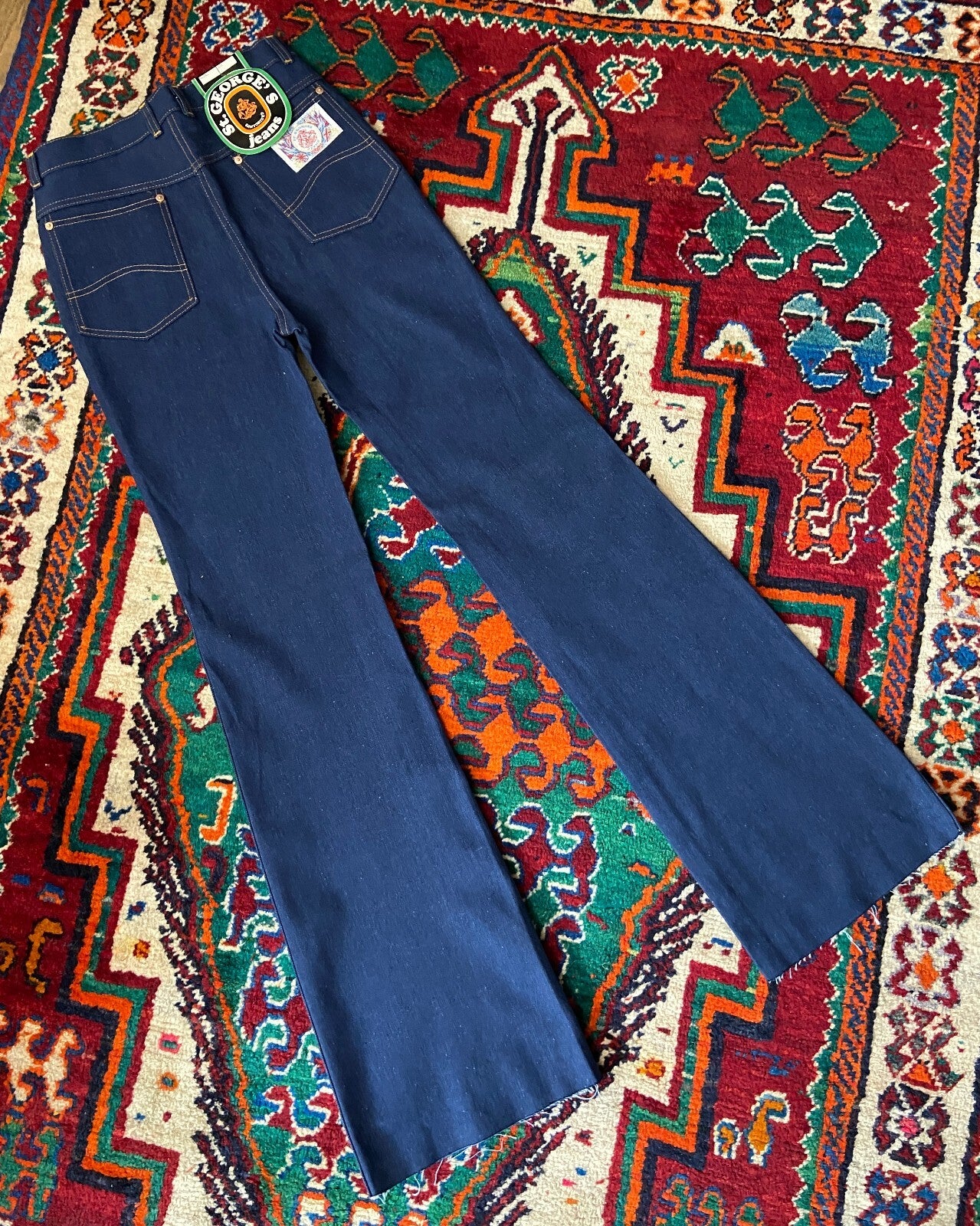 Vintage 1970s St George's Deadstock Bell Bottom Jeans W29