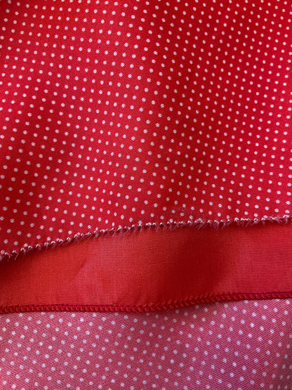 Vintage 1970s Red Spot V-Neck Maxi Dress