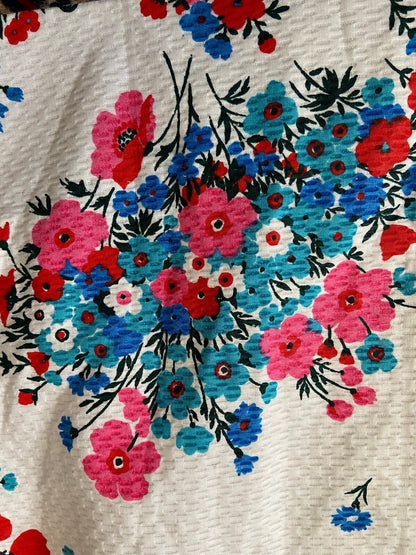 Vintage 1970s Strappy Floral Maxi Dress