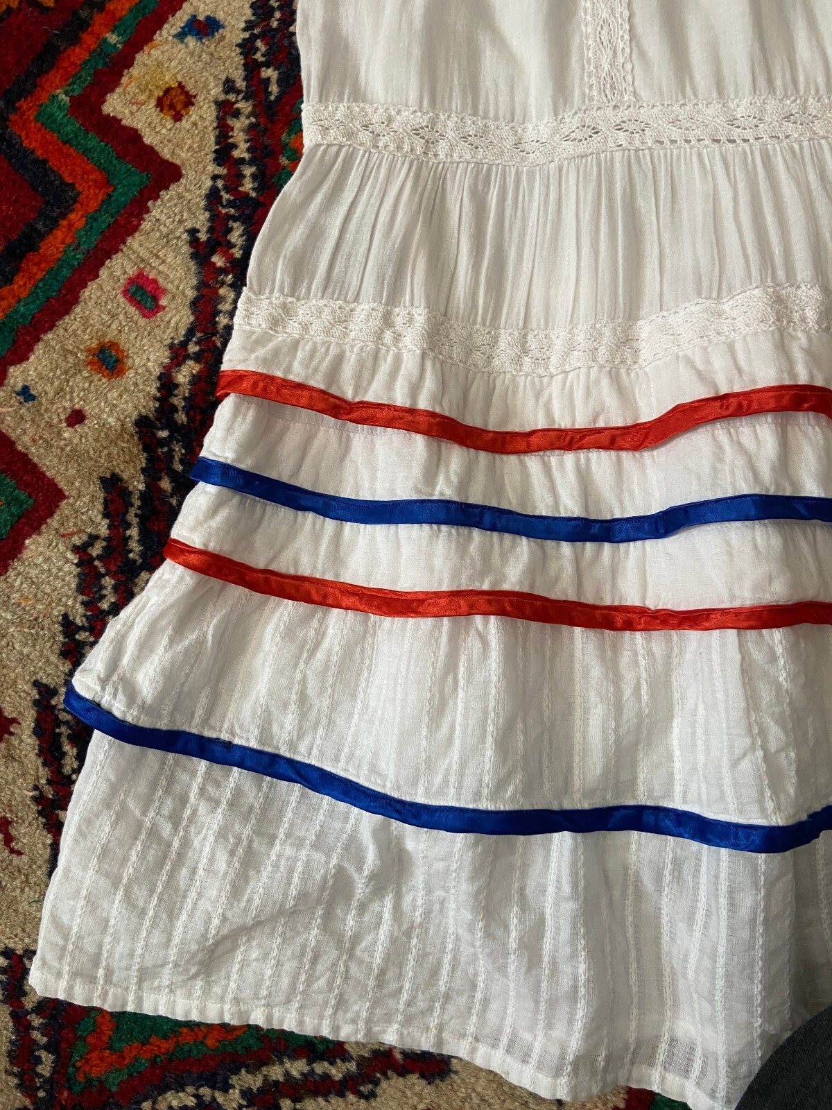 Vintage White Drop Waist Dress