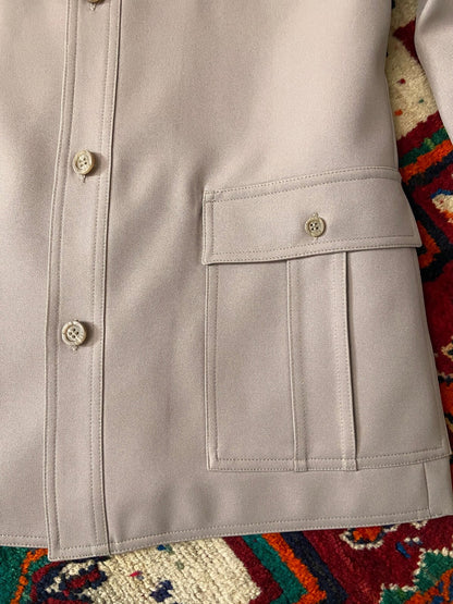 Vintage 1970s Beige Safari Leisure Jacket