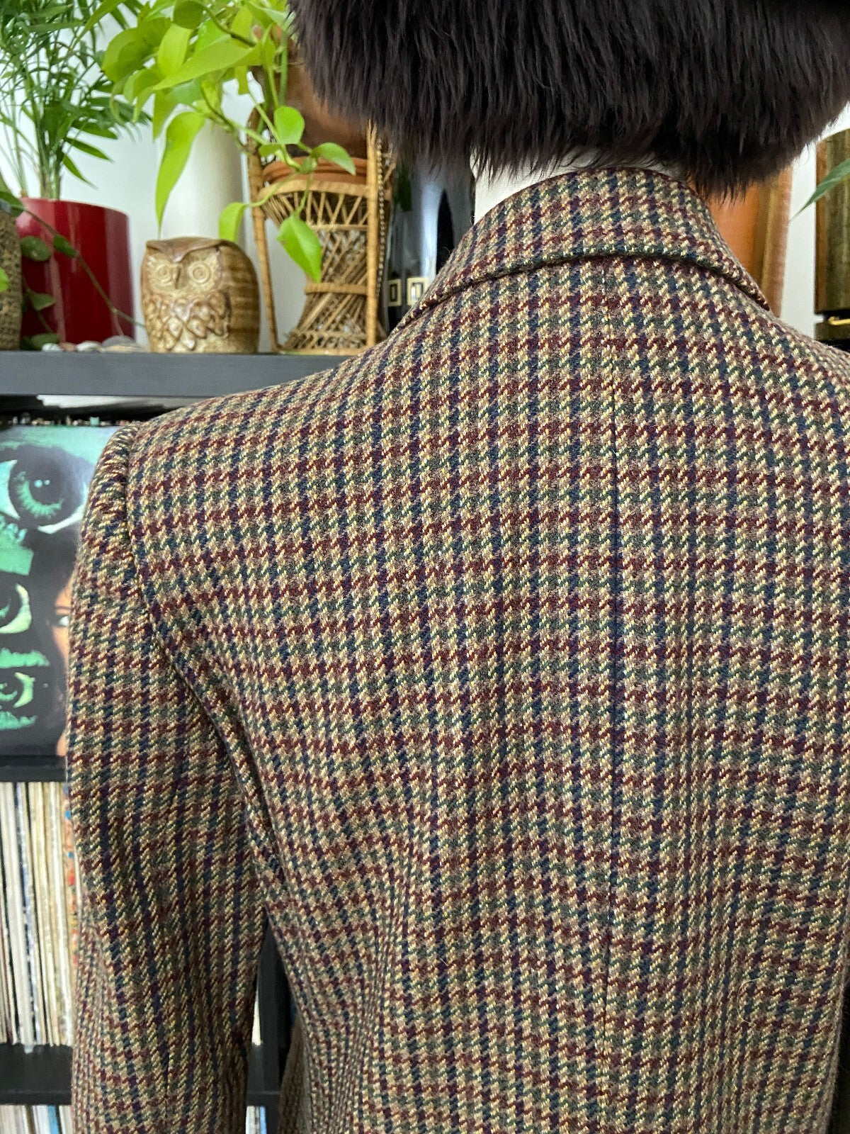 Vintage 1980s Double Breasted Brown Blazer