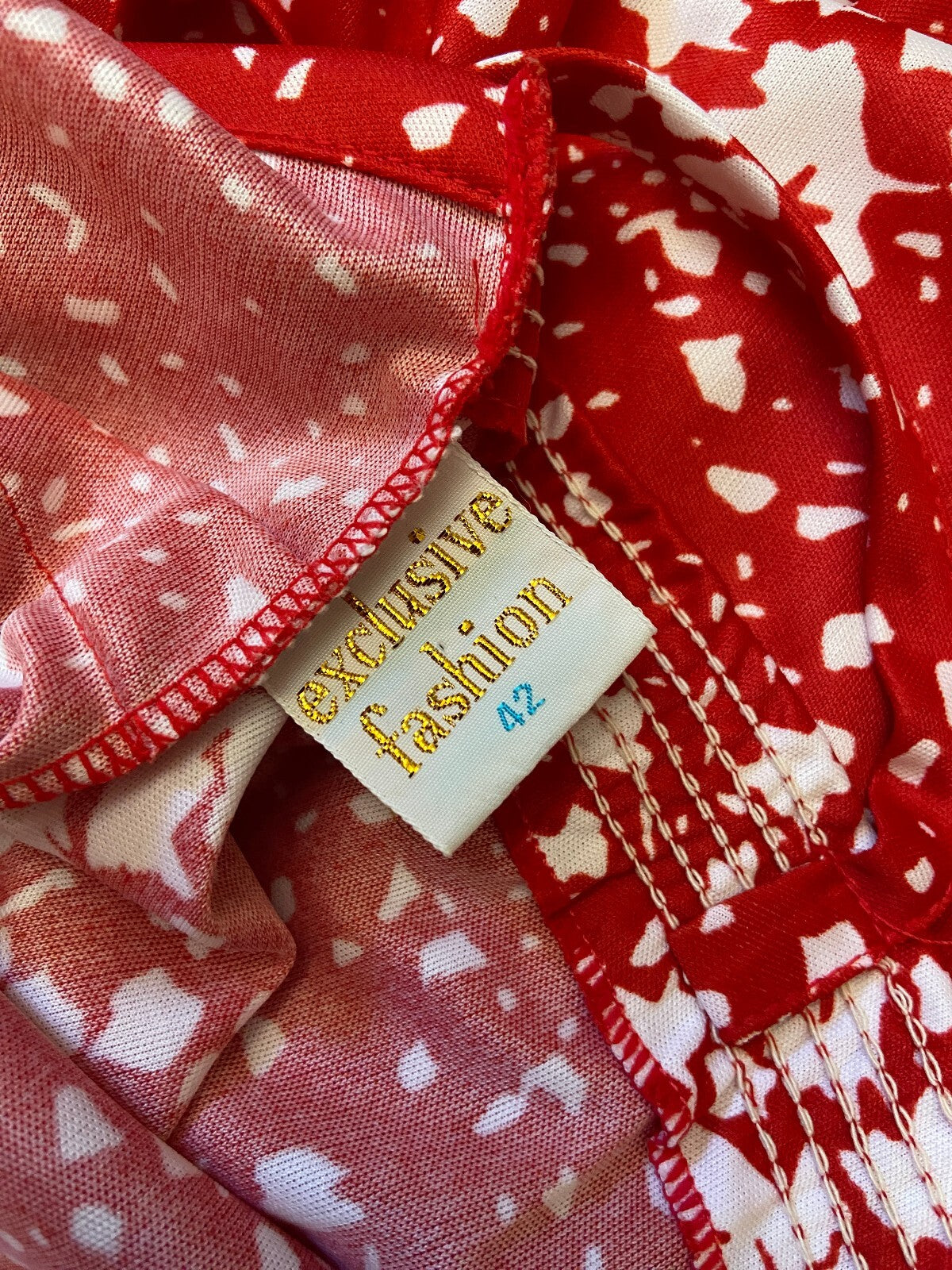 Vintage 1970s Red & White Maxi Sundress