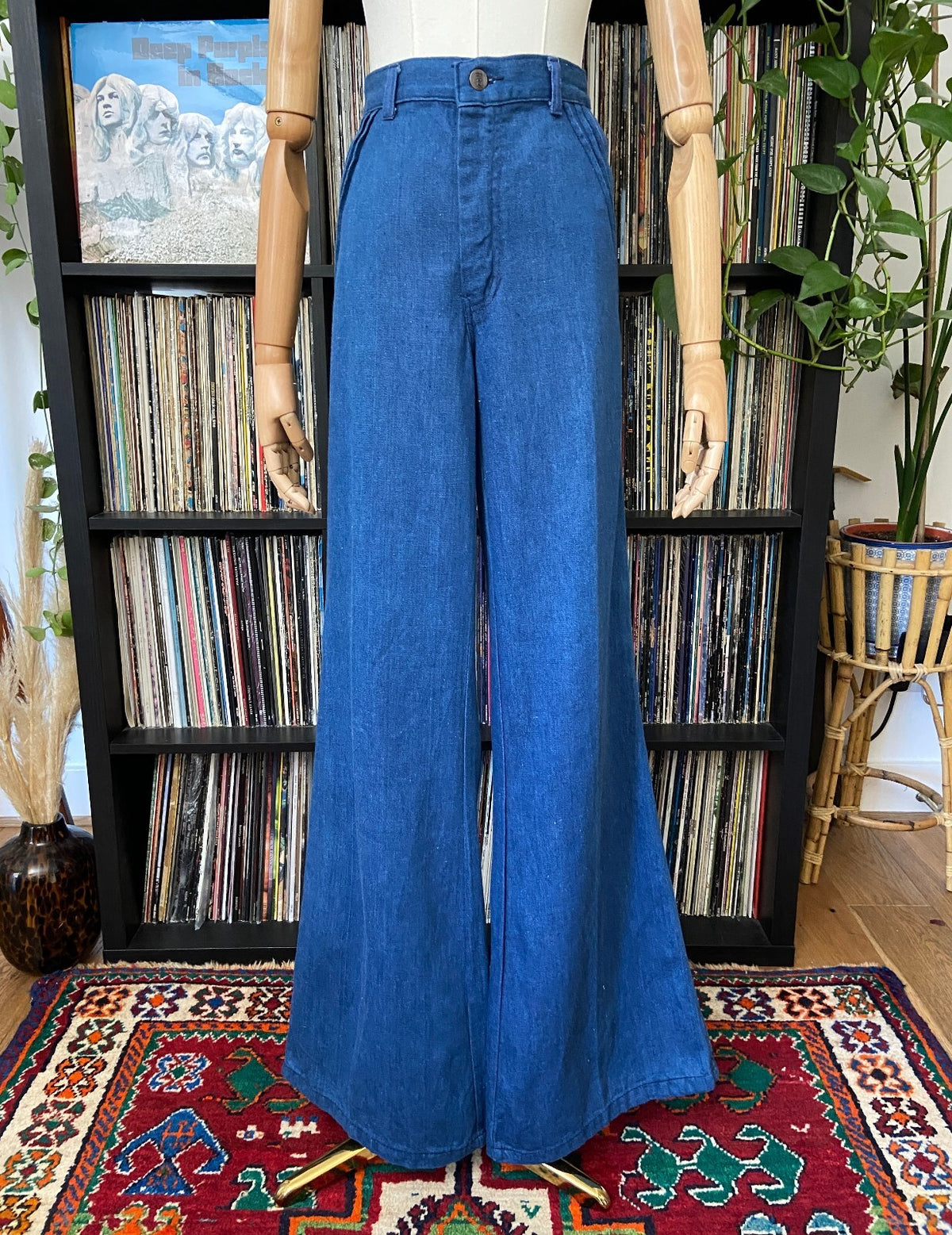 Vintage 1970s Denim Brutus Bellbottom Flared Jeans W35