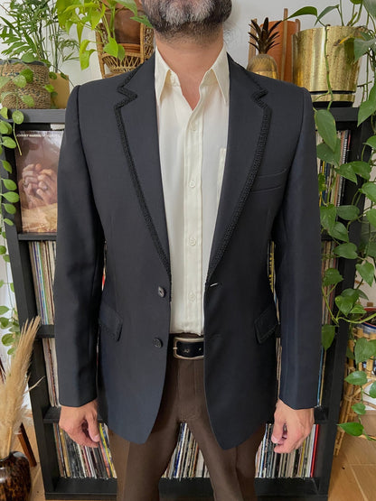 Vintage 1970s Evening Jacket With Braided Trim