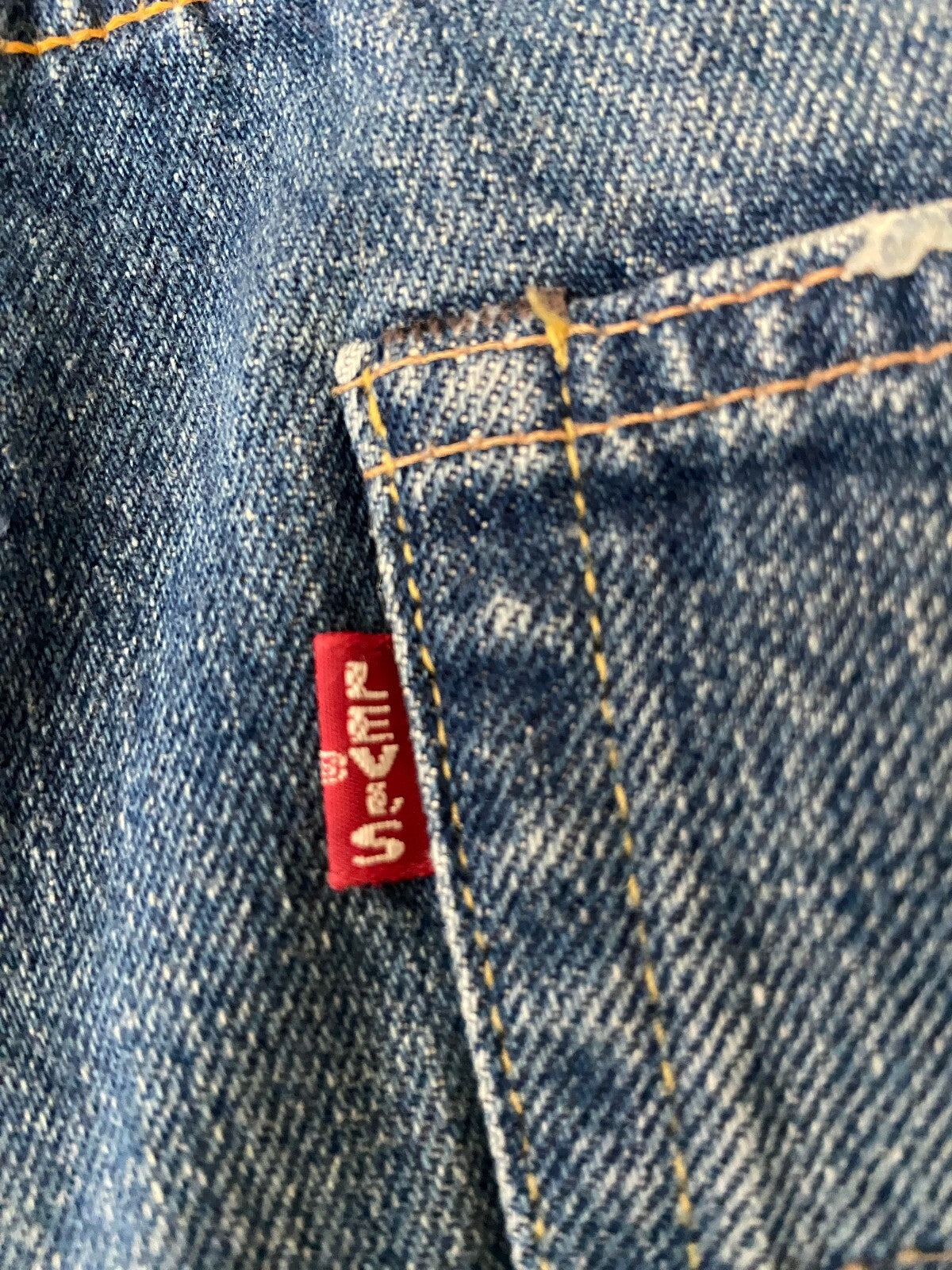 Rare Vintage 90s Levi's 66501 Big E Selvedge Pentagram Jeans W30/L29.5