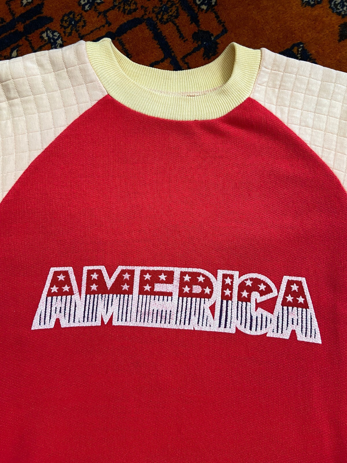 Vintage 1980s Red America Sweatshirt