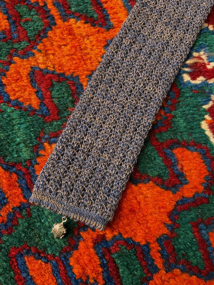 Vintage 1970s Lilac Alpaca Blend Tie