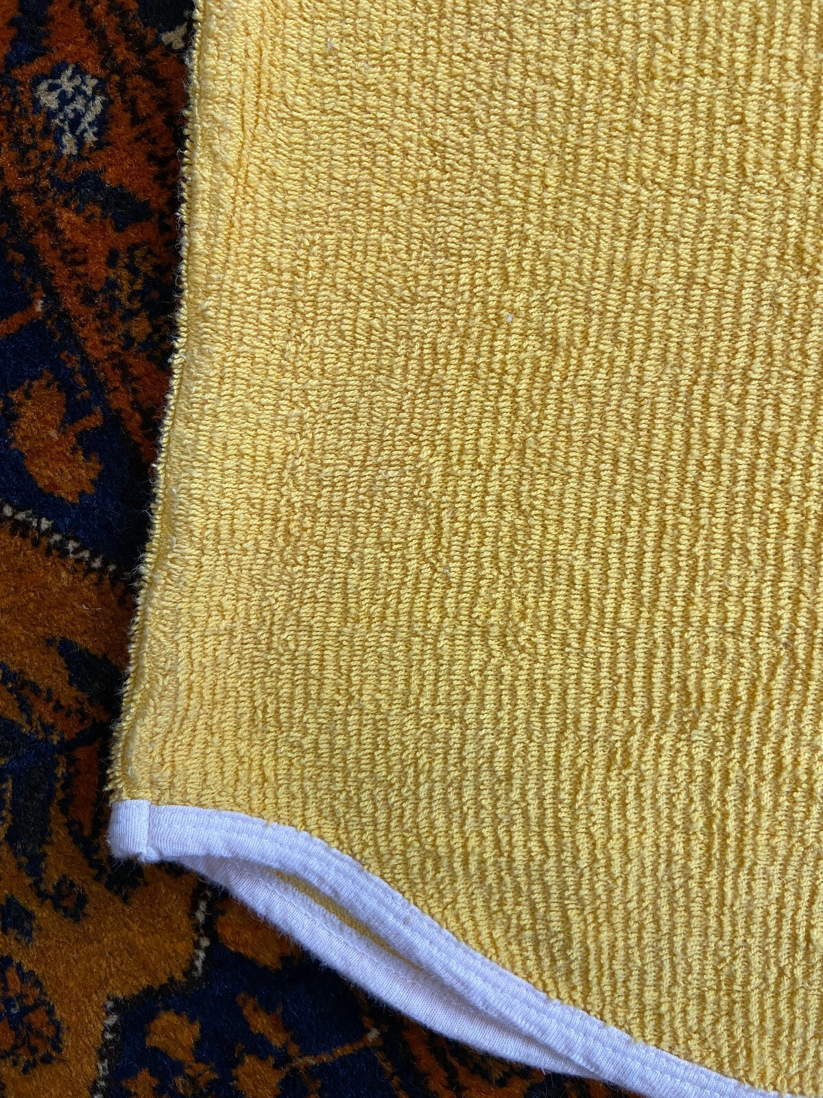 Vintage 1970s Yellow Terry Towelling Vest