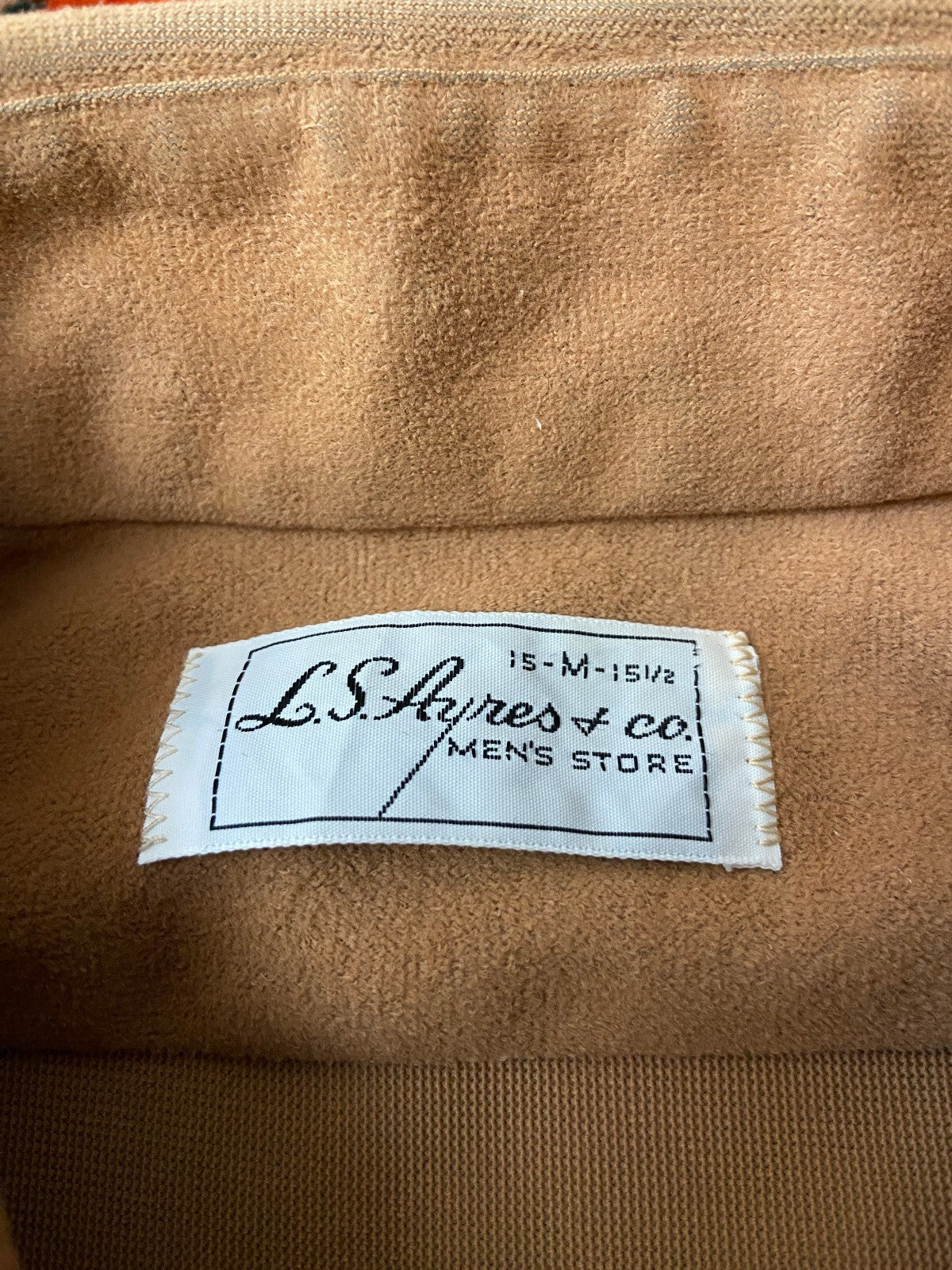 Vintage 1970s Beige Moleskin Shirt