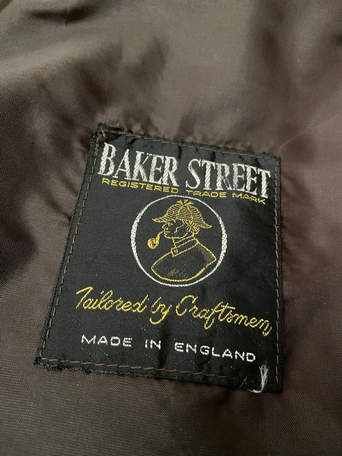 Vintage 1970s Chocolate Brown Baker Street Raincoat