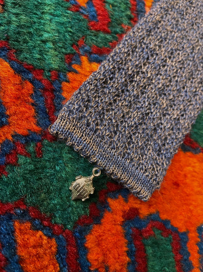 Vintage 1970s Lilac Alpaca Blend Tie