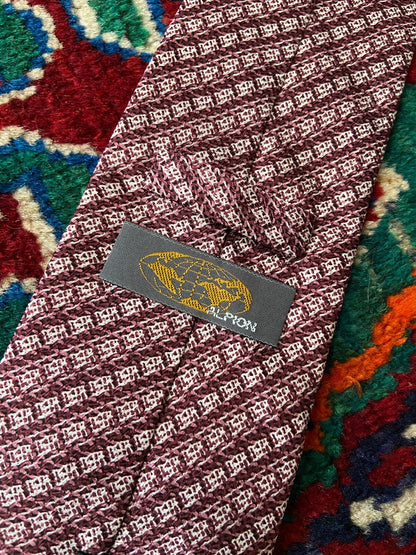 Vintage 1980s Japanese Pink Silk Tie