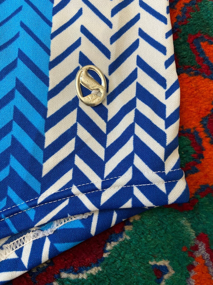 Vintage 1970s Blue & White Swim Shorts