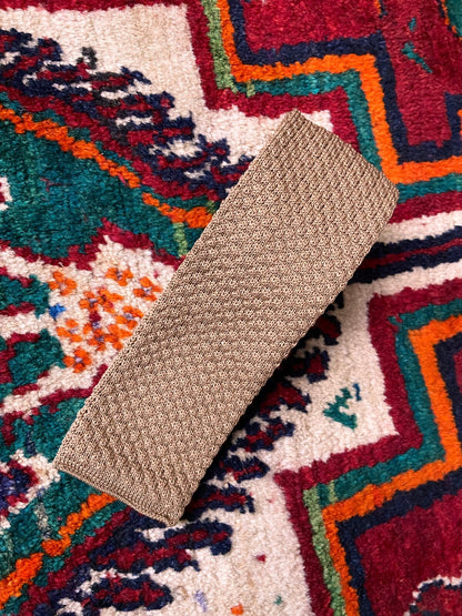 Vintage 1970s Tan Scottish Knit Tie