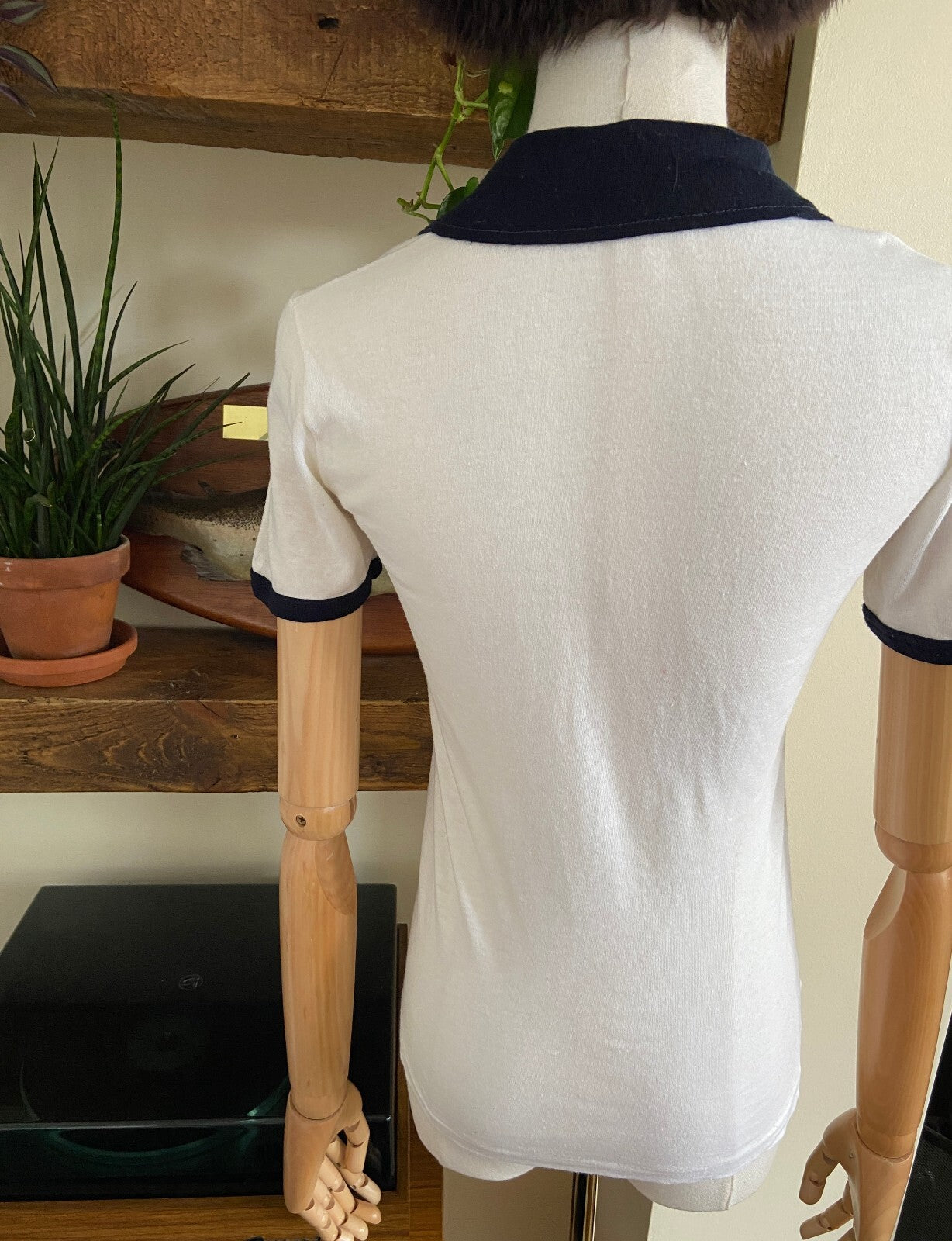 Vintage 1970s Italian Collared T Shirt