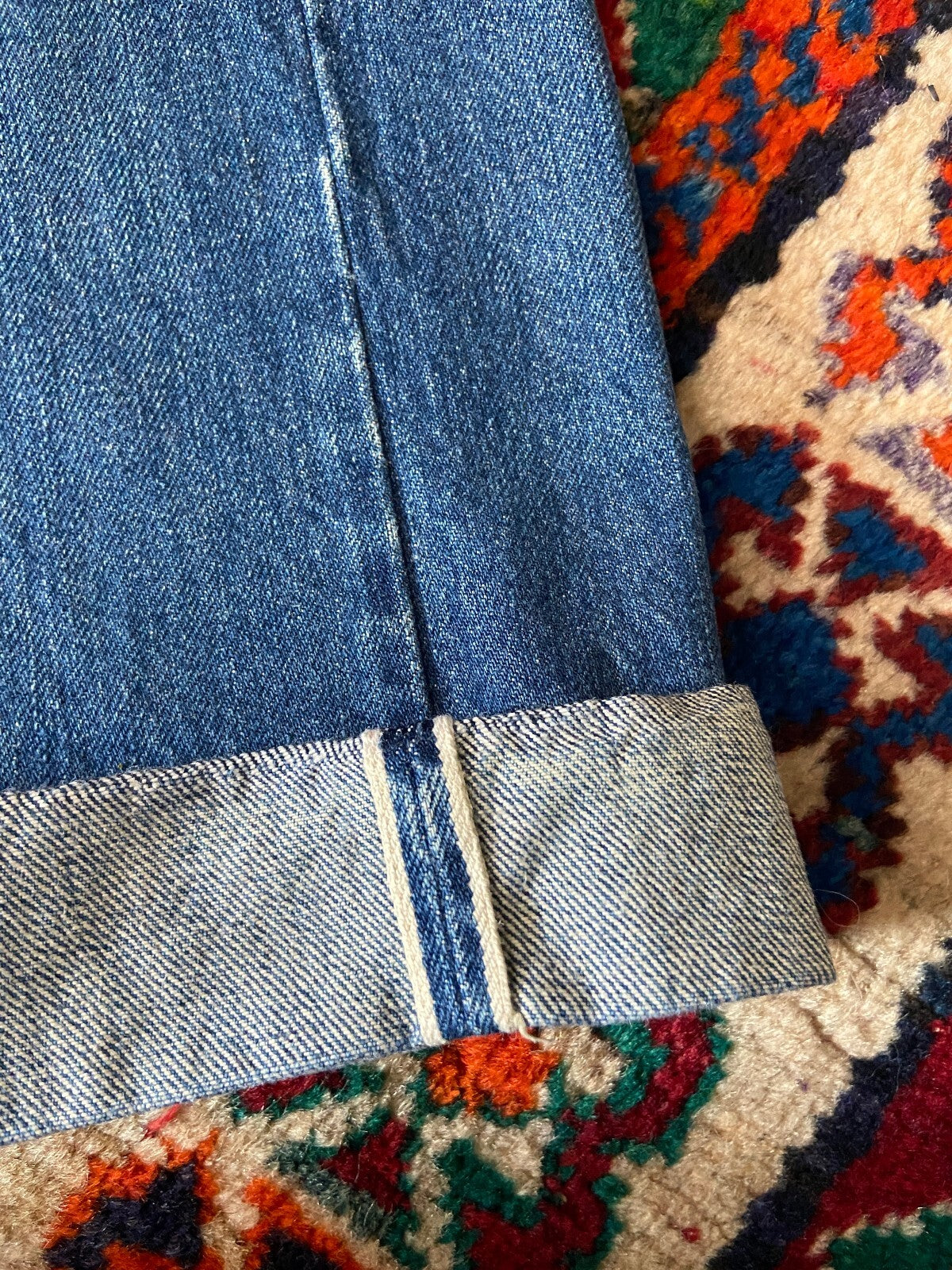 Rare Vintage 90s Levi's 66501 Big E Selvedge Pentagram Jeans W30/L29.5