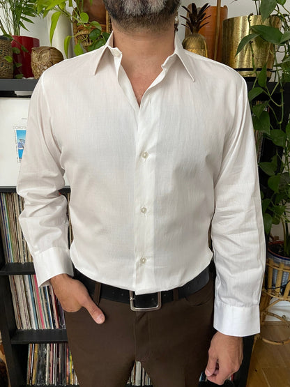 Vintage 1970s White Dress Shirt