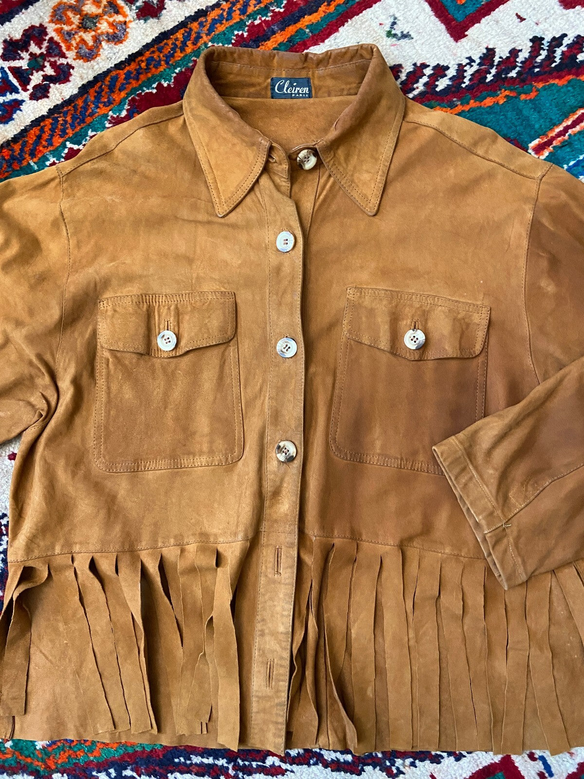 Vintage 1980s Tan Suede Lightweight Jacket