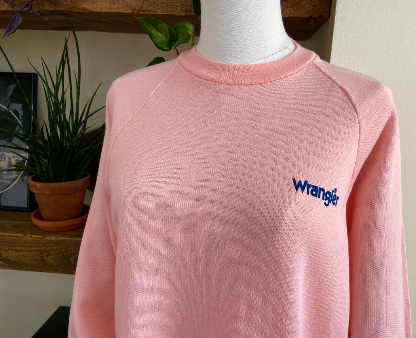 Vintage 1980s Pink Wrangler Sweatshirt