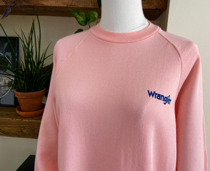 Vintage 1980s Pink Wrangler Sweatshirt