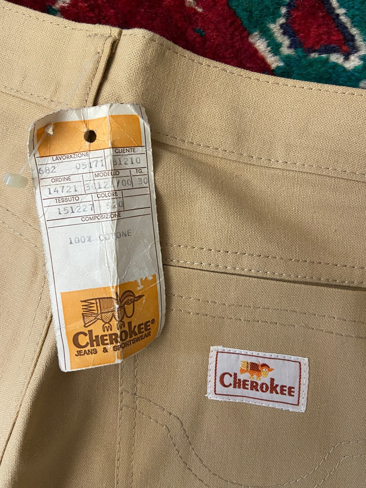Vintage 1980s Beige Deadstock Cherokee Jeans W29