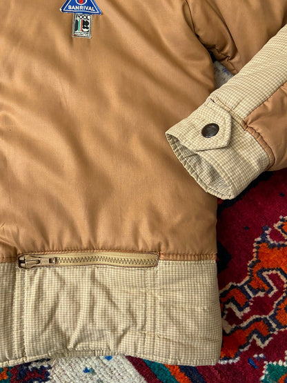 Vintage 1970s Tan Italian Ski Jacket
