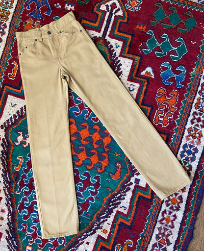 Vintage 1980s Levis Beige Student Jeans W25