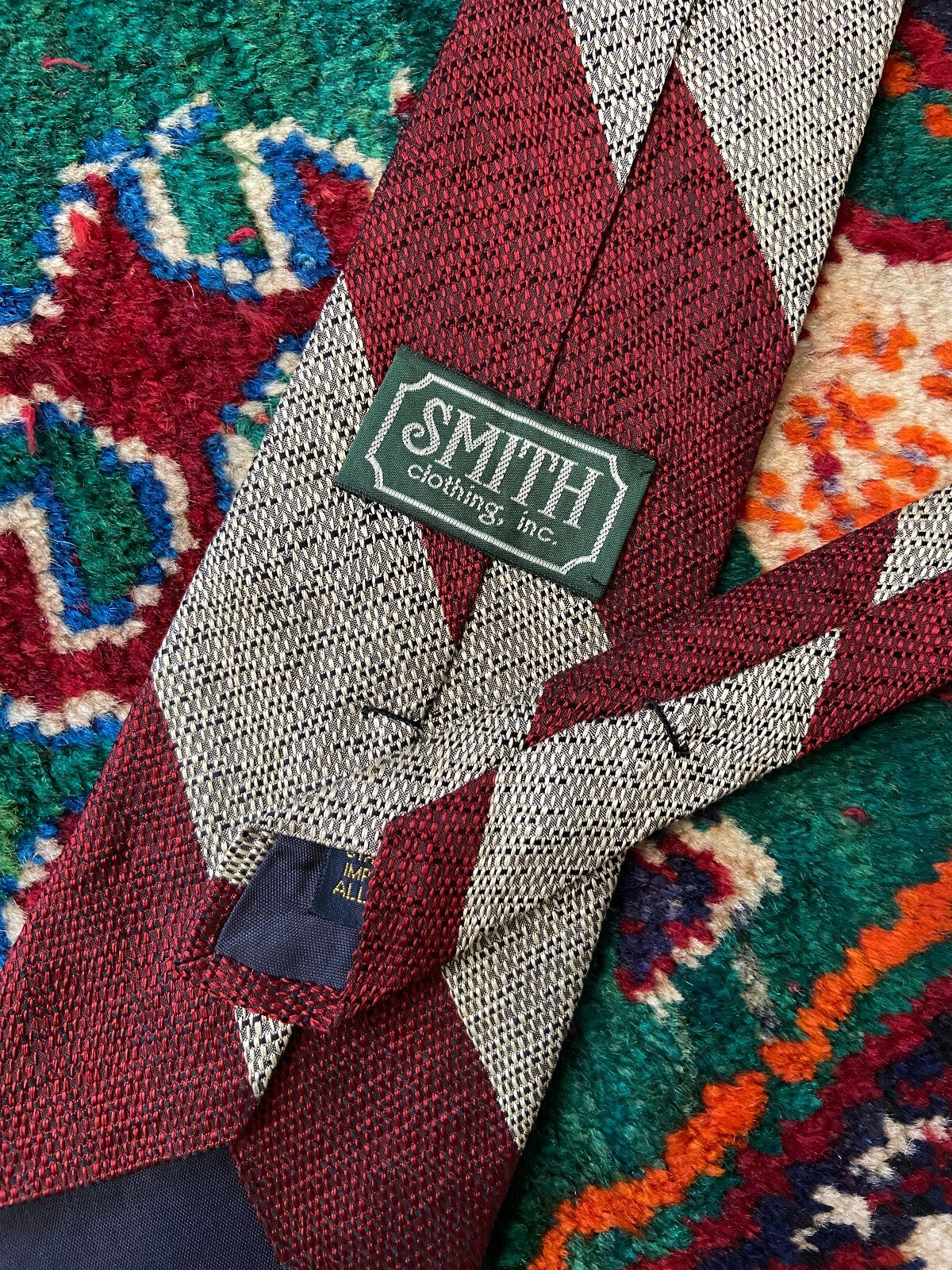 Vintage 1970s Striped American Silk Tie