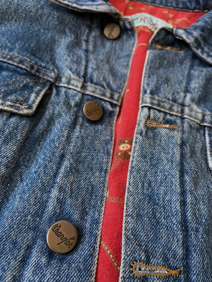 Vintage 90s Mr Wrangler Padded Denim Jacket