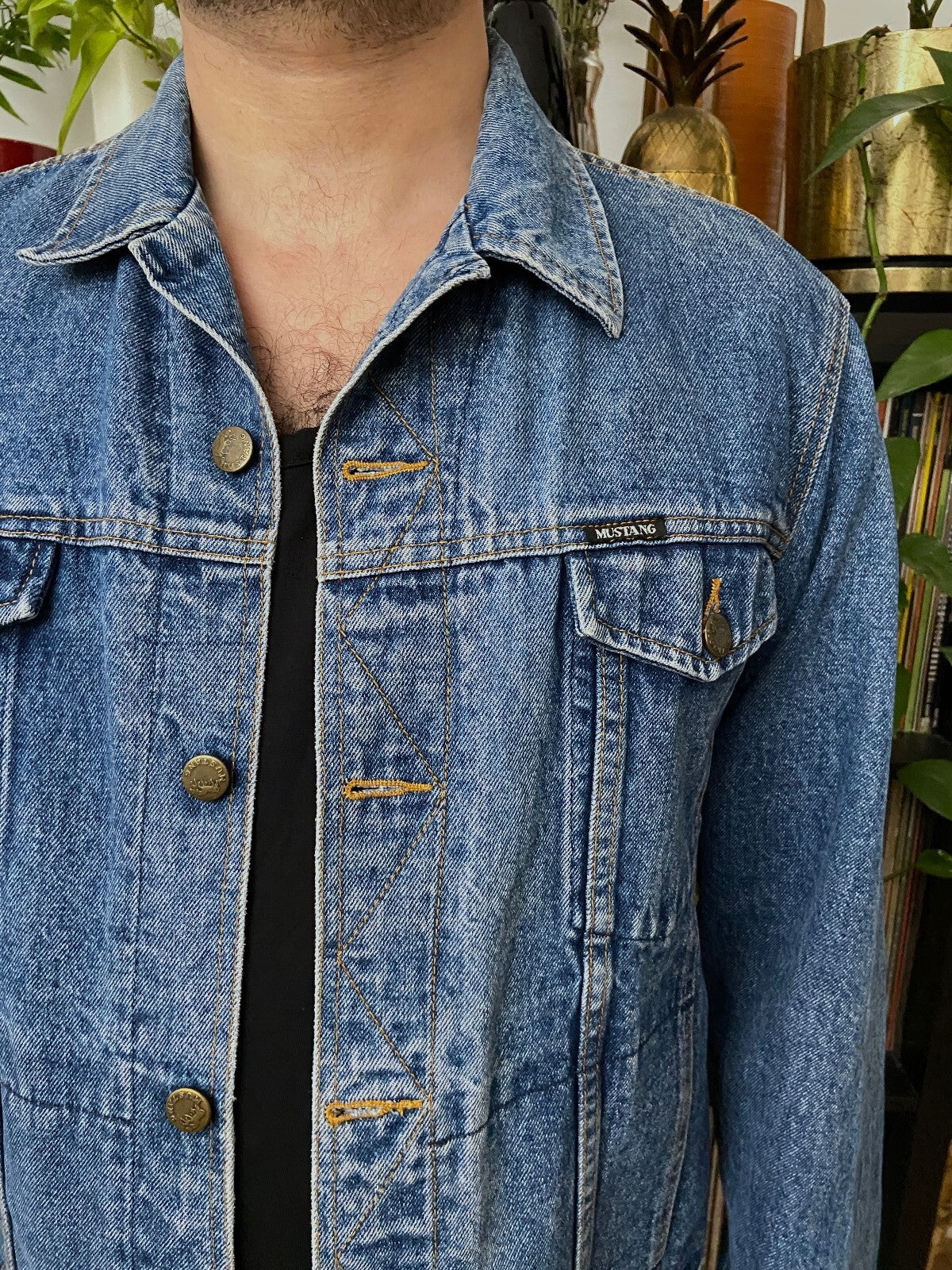 Vintage 1980s Mustang Denim Jacket