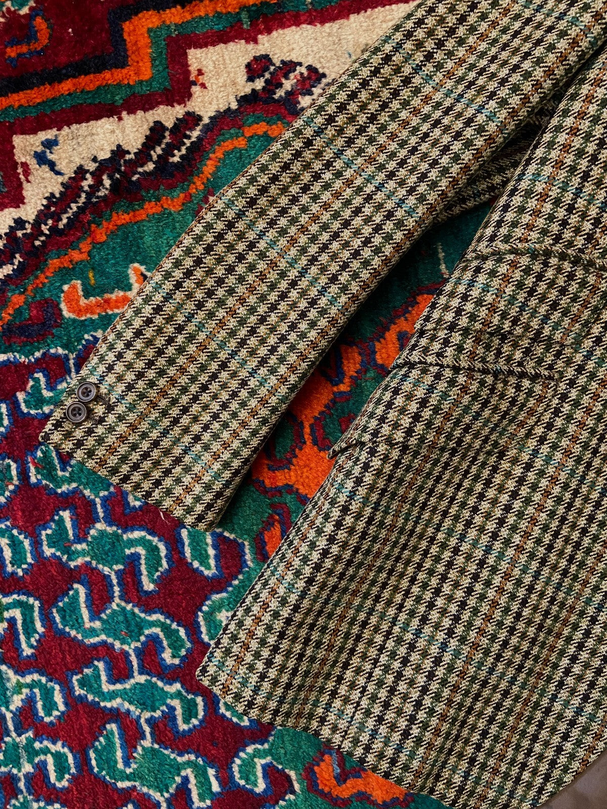 Vintage 1970s Gun Club Tweed Hunting Blazer Jacket
