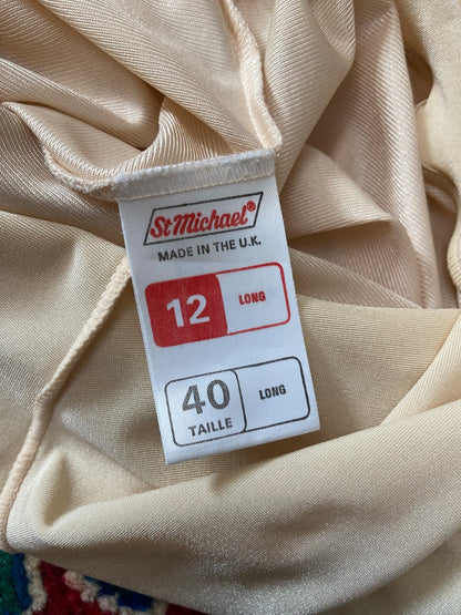 Vintage 1980s Beige St Michael Slip