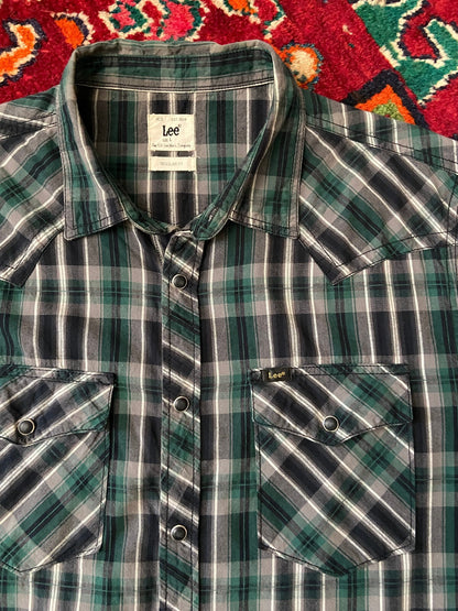 Vintage 90s Green Lee Western Shirt