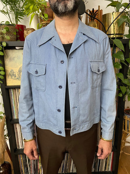 Vintage 1970s St Michael Dagger Collar Denim Jacket
