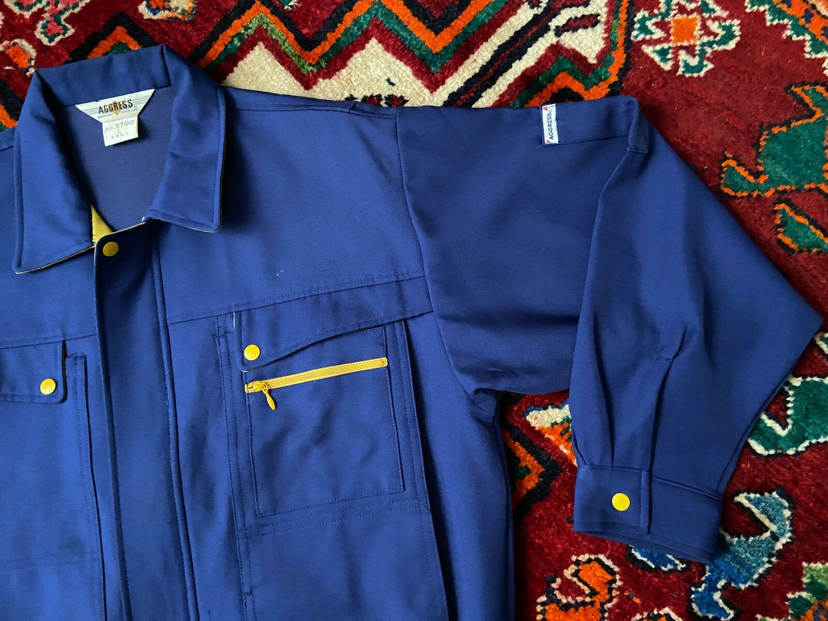 Vintage Electric Blue Japanese Worker Jacket