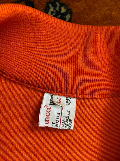 Vintage 1970s Orange Blue Stripe Track Top