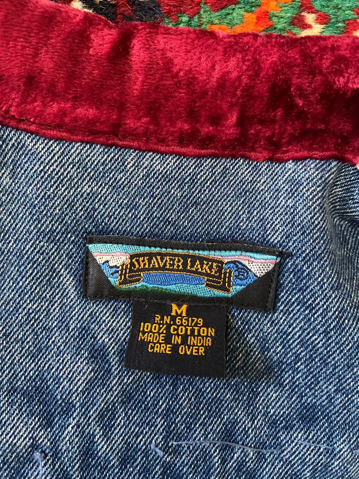 Vintage 90s Southwestern Embroidered Denim Jacket