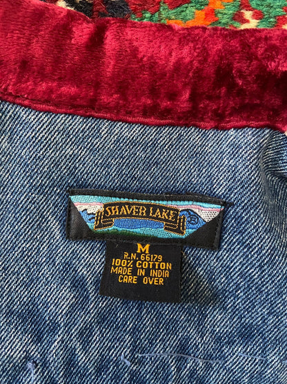 Vintage 90s Southwestern Embroidered Denim Jacket