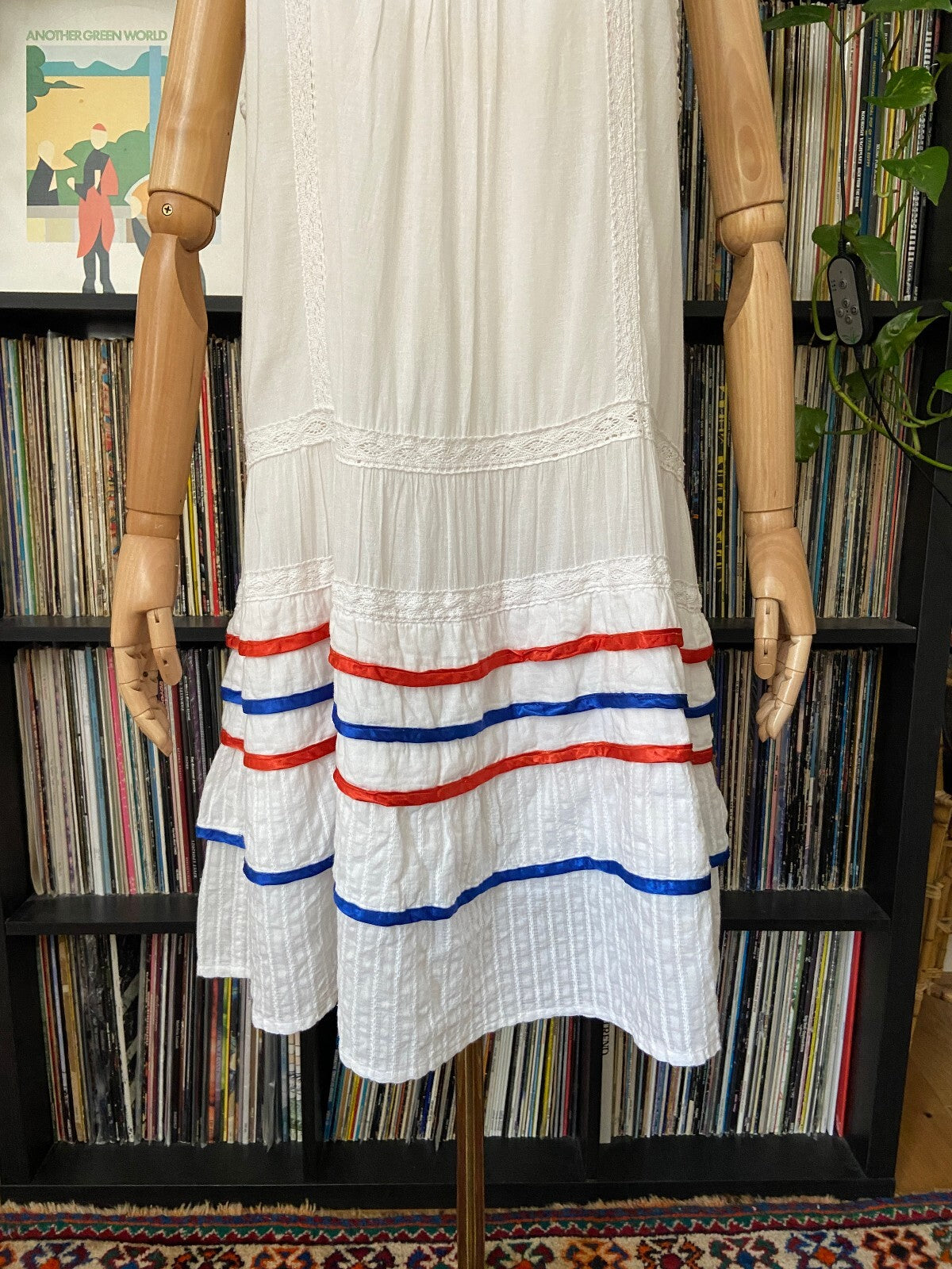 Vintage White Drop Waist Dress