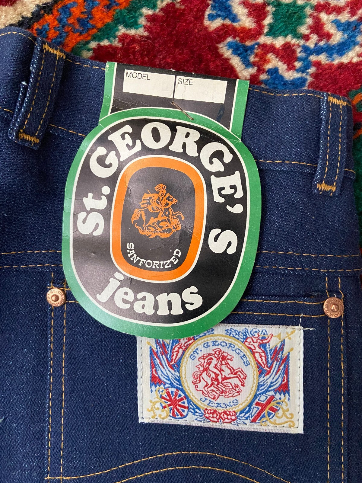Vintage 1970s St George's Deadstock Bell Bottom Jeans W29